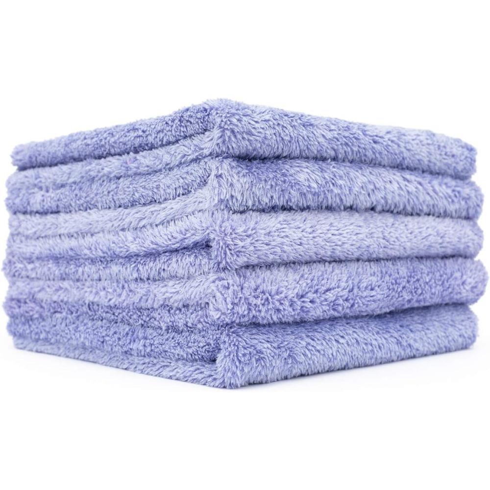 imageThe Rag Company  Eagle Edgeless 350 5Pack Professional Korean 7030 Blend Super Plush Microfiber Detailing Towels 350GSM 16in x 16in LavenderLavender