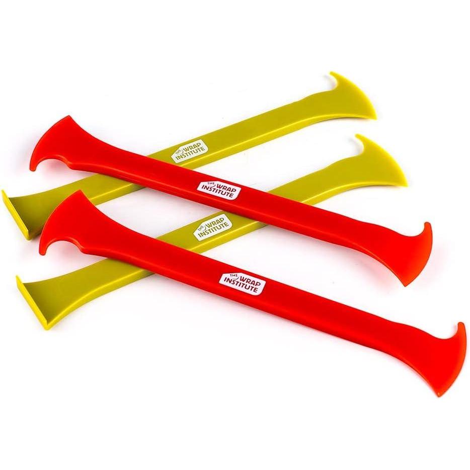 imageThe Wrap Institute  Axe Vinyl Wrap Tool  Double Axe Red ampamp Single Axe Green Combo 4PackDouble Axe Red  Single Axe Green