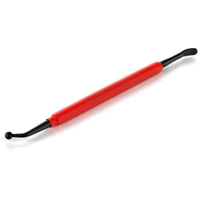 imageYellotools  LacyTips HD  Reinforced Stainless Steel Lifting Tool for Car Trim and Rubber Seals and Tucking Car Vinyl Wrap or PPF  Red and Teflon  Extra Large