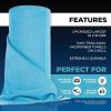 The Rag Company – Rip N’ Rag Multi-Purpose Reusable Microfiber Towels for Home, Office, Garage, RV and More – 80 Count Roll – Premium 70/30 Blend – 200gsm(Blue)