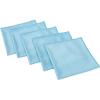 The Rag Company – Premium Window, Glass, Mirror & Chrome Detailing Towels – Professional Korean 70/30 Microfiber Blend, Lint-Free, Streak-Free, 350gsm, 16in. x 16in, Light Blue (5-Pack)(16in. x 16in.)