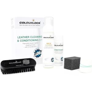 COLOURLOCK – Leather Cleaning & Conditioning Kit – Gently Cleans, Nourishes, and Protects All Pigmented Top-Grain & Corrected-Grain Leathers; Great for Car and Furniture Leather Applications
