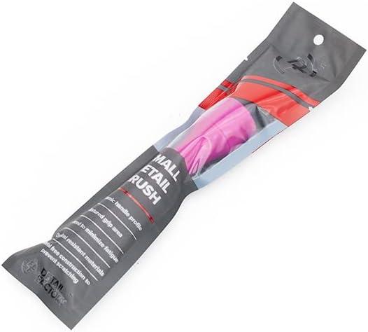 imageDetail Factory Synthetic Detailing Brush UltraSoft Bristles Comfortable Grip and ScratchFree Cleaning for Exterior Interior Emblems Badges and InstrumentGuage Panels Red LongPink