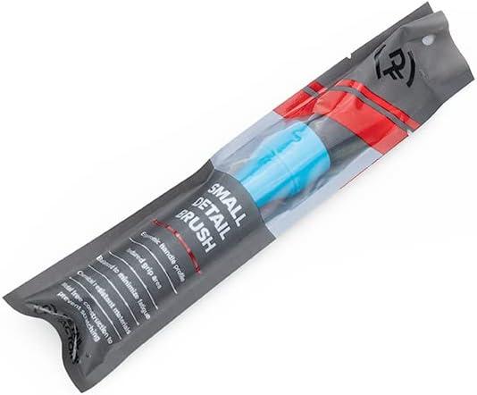 imageDetail Factory Synthetic Detailing Brush UltraSoft Bristles Comfortable Grip and ScratchFree Cleaning for Exterior Interior Emblems Badges and InstrumentGuage Panels Red LongBlue