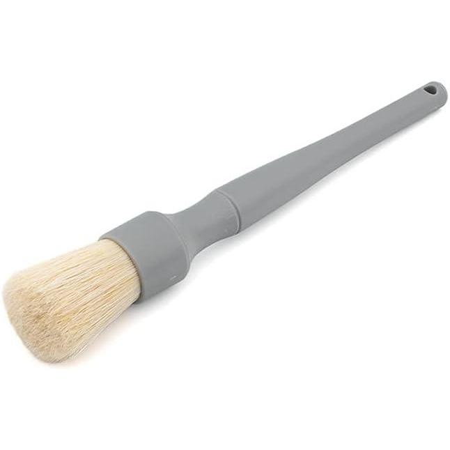 imageDetail Factory  Boar Hair Detailing Brush ShortHandle  LongHandle Combo Kit  Comfortable Grip and HeavyDuty Scrubbing for Interior Exterior Engine Bay Wheels Exhaust Tips Red  BlackGray