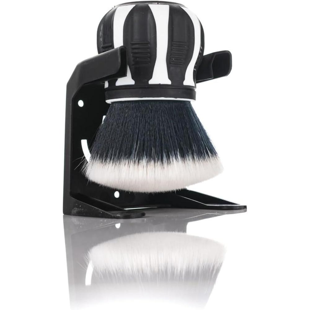 imageDetail Factory Curveball XL Synthetic Brush Ultra Soft Bristles Comes with Storage Rack Covers Large Area Inside or Outside Vehicles RedWhite