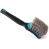 Detail Factory – ProGrip Tire Brush – Ergonomic ProGrip Handle, Stiff Synthetic Bristles, Ergonomic Design, Clean Your Tires with Ease – Grey(Octane Riptide)