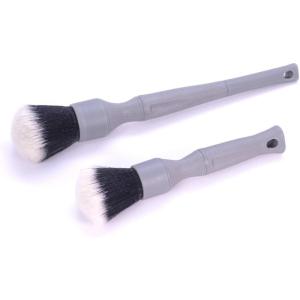 Detail Factory – TriGrip Ultra-Soft Detailing Brush Set – Scratch-Free Cleaning for Exterior, Interior Panels, Emblems, Badges, Gauges, Infotainment Screen – Black(Gray)