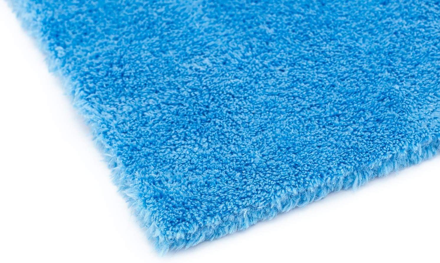 imageThe Rag Company Eagle Edgeless 500 4Pack Professional Korean 7030 Blend Super Plush Microfiber Detailing Towels 500GSM 16in x 16in RedBlue