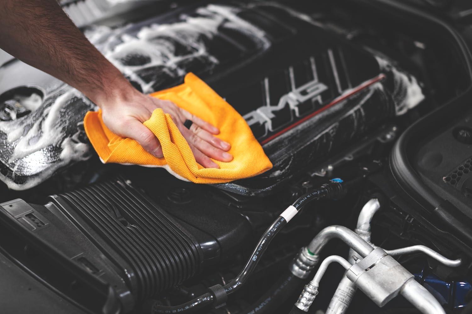 imageThe Rag Company  The Pearl  Professional Microfiber Detailing Towel for Ceramic Coating Leveling and Sealant Removal Safe and ScratchFree with No Tags 320gsm 16in x 16in Green 12 PackIce Grey