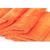 The Rag Company – Eagle Edgeless 500 (4-Pack) Professional Korean 70/30 Blend Super Plush Microfiber Detailing Towels, 500GSM, 16in x 16in, Red(Orange)