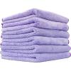 The Rag Company – Minx Royale – Professional Microfiber Detailing Towels, Premium 70/30 Blend, Super Plush, Rinseless & Waterless Wash, Buffing & Polishing, 400gsm, 16in x 16in, Lavender (6-Pack)