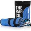 The Rag Company – Slim Dryer Towel – Special Edition Digital Woodland Camo – Ultra-Absorbent Korean Microfiber, Suede Edge, Car Drying Towel, 25″ x 35″ Camo(Royal Blue)