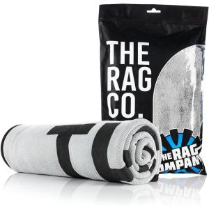 The Rag Company – Slim Dryer Towel – Special Edition Digital Woodland Camo – Ultra-Absorbent Korean Microfiber, Suede Edge, Car Drying Towel, 25″ x 35″ Camo(Grey)