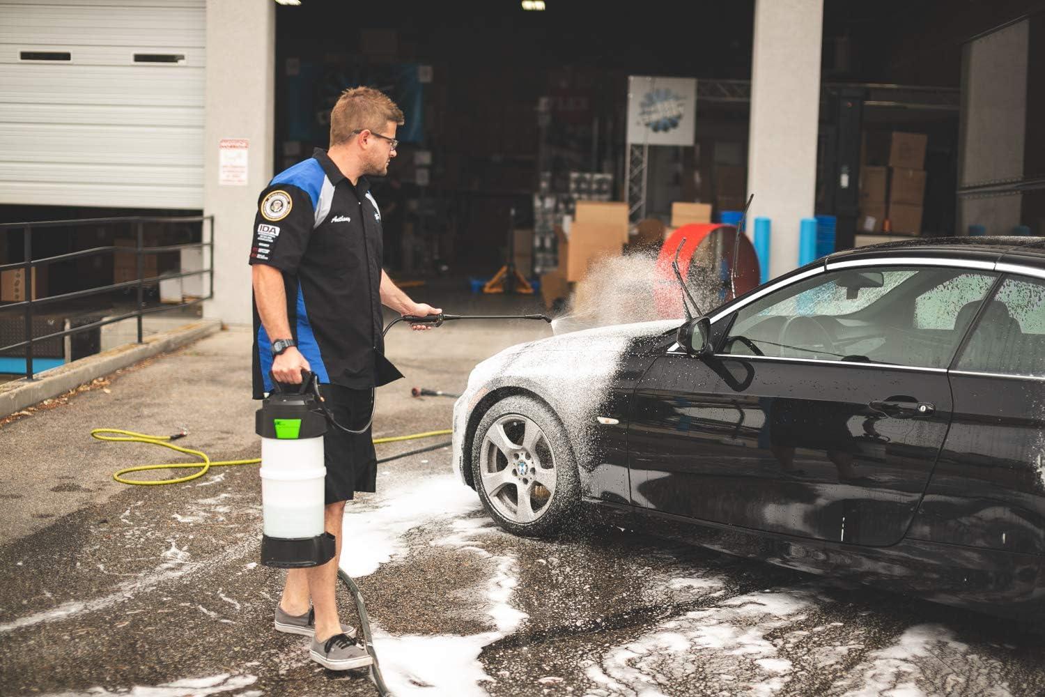 image:imageThe Rag Company Goizper Group iK Sprayers Foam Pro 12 Pump Sprayer Professional Auto Wash DryWet Foam Spray Pressure Release Safety Valve PVC Hoses 6 Liters Multicolor IKS82676RAG