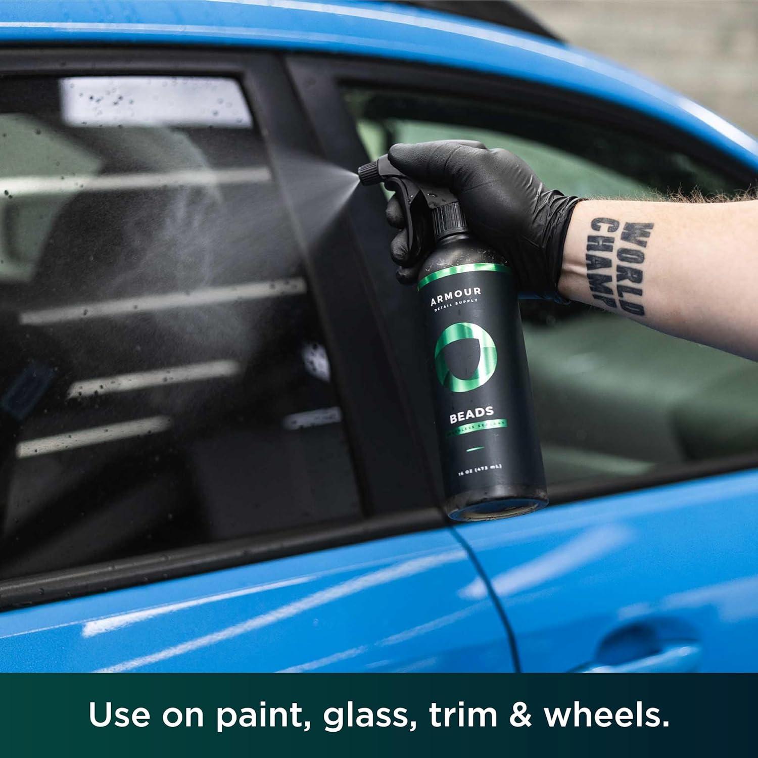 image:imageArmour Detail Supply Beads Touchless Sealant Glossy Hydrophobic Spray Finish with Fast Cure Time for All Exterior Surfaces 16 oz128 oz