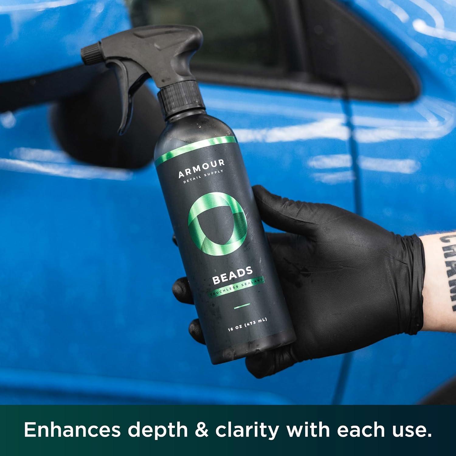 image:imageArmour Detail Supply Beads Touchless Sealant Glossy Hydrophobic Spray Finish with Fast Cure Time for All Exterior Surfaces 16 oz16 oz