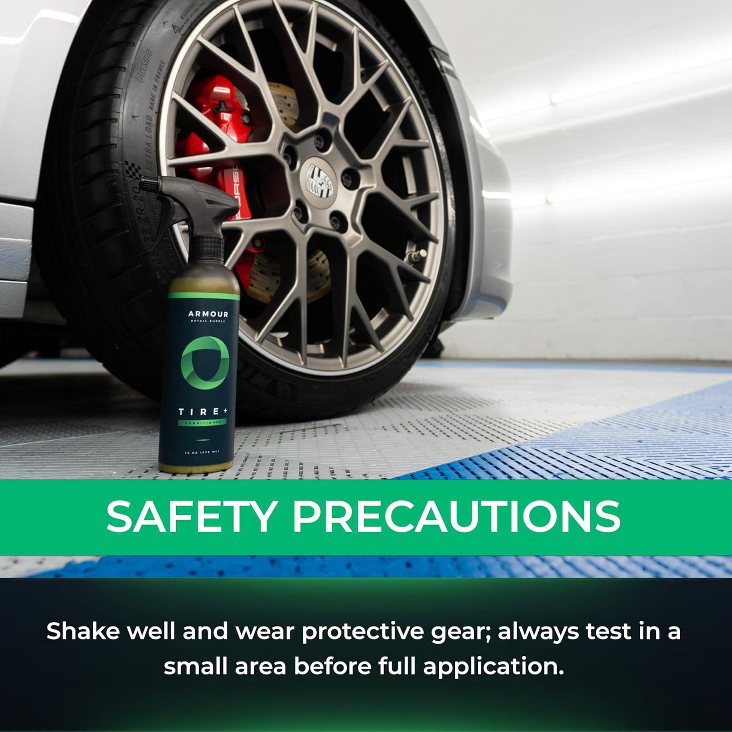 image:imageArmour Detail Supply Tire Wet Tire Shine WaterBased Tire Shine Spray for Lasting Shine All Tires Non Greasy Durable and Hydrophobic 16oz Trigger Spray Bottle128 Fl Oz Pack of 1