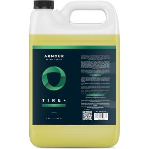 Armour Detail Supply Tire+ Wet Tire Shine, Water-Based Tire Shine Spray for Lasting Shine, All Tires, Non Greasy, Durable and Hydrophobic – 16oz Trigger Spray Bottle(128 Fl Oz (Pack of 1))