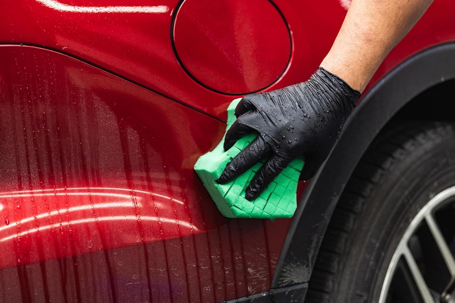 image:imageArmour Detail Supply Villain Sponge ErgonomicallyDesigned Foam Designed for Rinseless and Bucket Washes Soft Durable Foam Picks Up Dirt for A ScratchFree Finish