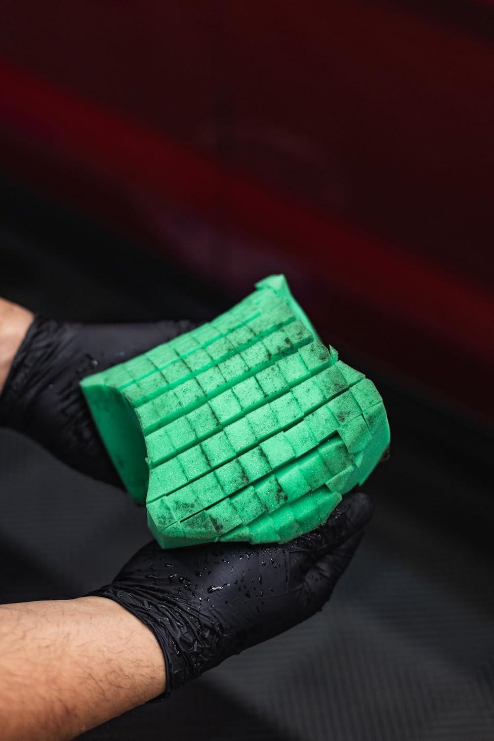 image:imageArmour Detail Supply Villain Sponge ErgonomicallyDesigned Foam Designed for Rinseless and Bucket Washes Soft Durable Foam Picks Up Dirt for A ScratchFree Finish