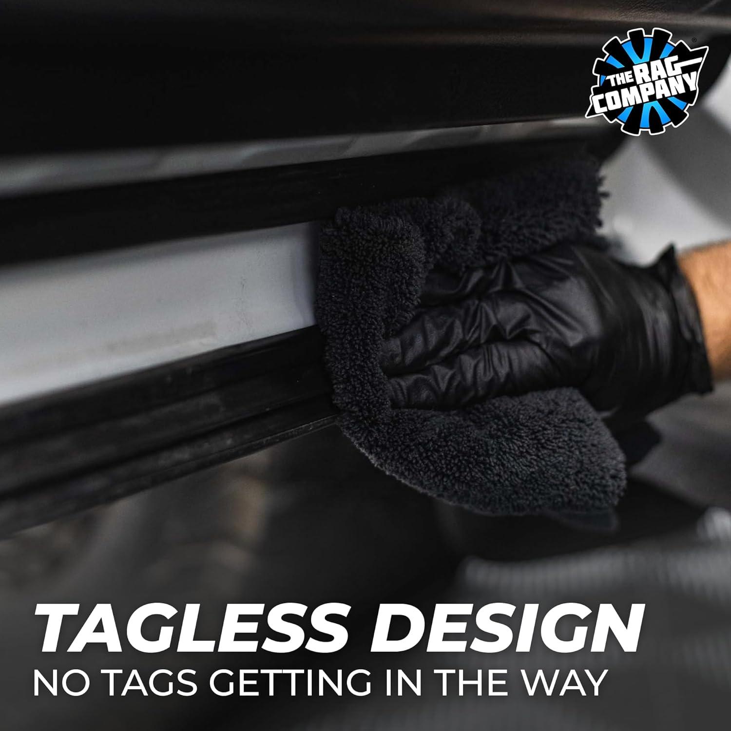 image:imageThe Rag Company The Creature Edgeless Microfiber Detailing Towels 420GSM Professional Grade AllPurpose Cloths for Wax Polish amp Sealant Removal Teal 16in x 16in 10PackBlack