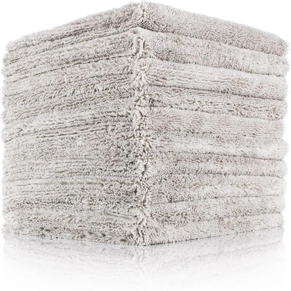 image:imageThe Rag Company The Creature Edgeless Microfiber Detailing Towels 420GSM Professional Grade AllPurpose Cloths for Wax Polish amp Sealant Removal Teal 16in x 16in 10PackIce Grey