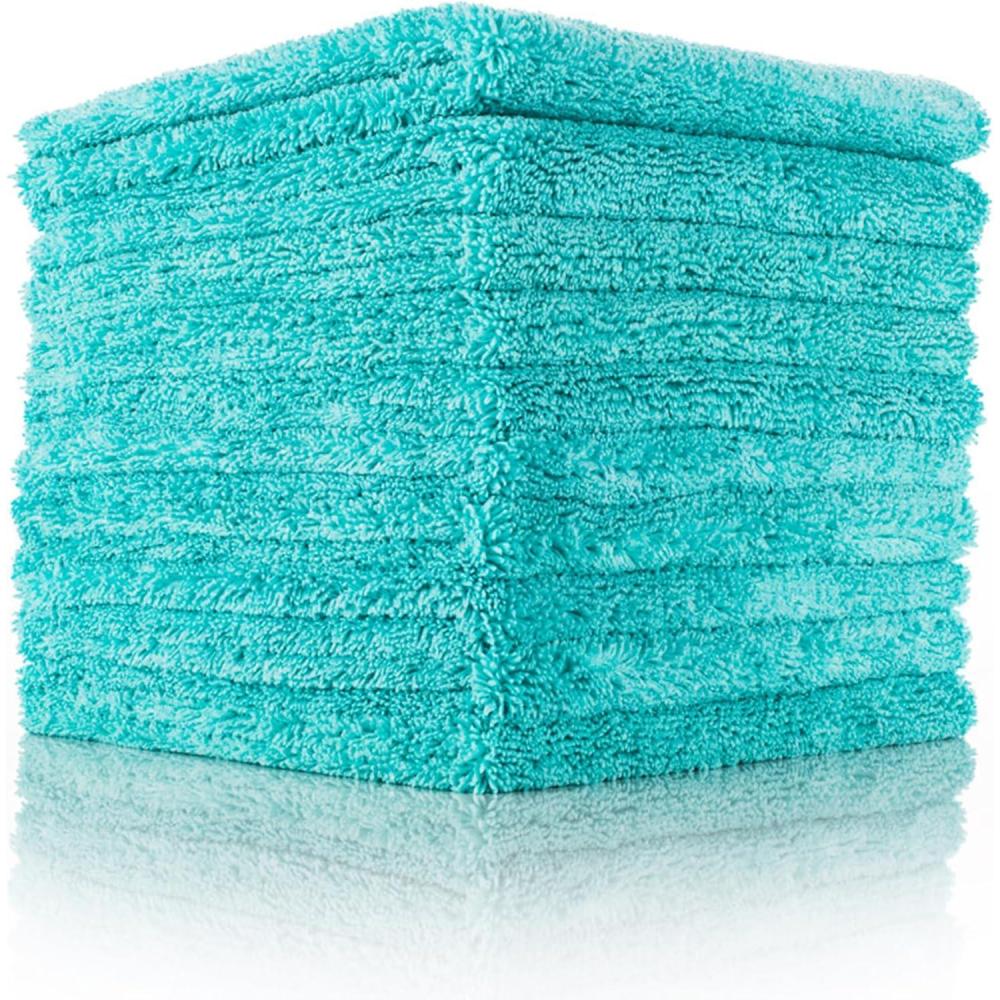 image:imageThe Rag Company The Creature Edgeless Microfiber Detailing Towels 420GSM Professional Grade AllPurpose Cloths for Wax Polish amp Sealant Removal Teal 16in x 16in 10PackTeal