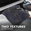 The Rag Company – The Creature Edgeless Microfiber Detailing Towels – 420GSM Professional Grade All-Purpose Cloths for Wax, Polish, & Sealant Removal, Teal, 16in x 16in (10-Pack)(Black)