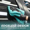 The Rag Company – The Creature Edgeless Microfiber Detailing Towels – 420GSM Professional Grade All-Purpose Cloths for Wax, Polish, & Sealant Removal, Teal, 16in x 16in (10-Pack)(Teal)