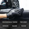 The Rag Company – The Creature Edgeless Microfiber Detailing Towels – 420GSM Professional Grade All-Purpose Cloths for Wax, Polish, & Sealant Removal, Teal, 16in x 16in (10-Pack)(Black)