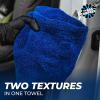 The Rag Company – The Creature Edgeless Microfiber Detailing Towels – 420GSM Professional Grade All-Purpose Cloths for Wax, Polish, & Sealant Removal, Teal, 16in x 16in (10-Pack)(Royal Blue)