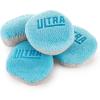 The Rag Company – Ultra Pearl Puck Applicator – Pearl Weave Microfiber with Patented No-Soak Barrier for Applying & Buffing Waxes, Coatings, & Cleaners, 4 Pack