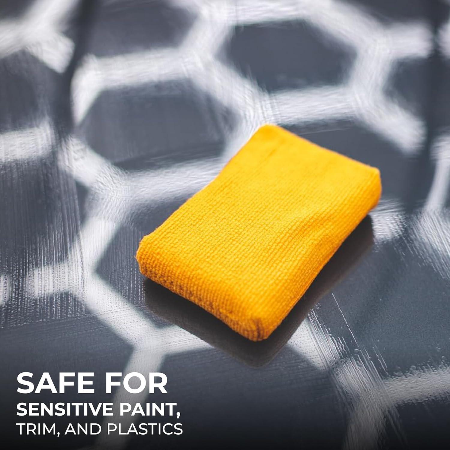 image:imageThe Rag Company Terry Sponge Applicator Pads Reusable Detailing Applicators for Interior amp Exterior Car Care Soft Washable Pads for Soaps Cleaners Sealants 8 Pack 2x4 BlueOrange Pearl Weave