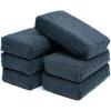 The Rag Company – Terry Sponge Applicator Pads – Reusable Detailing Applicators for Interior & Exterior Car Care – Soft, Washable Pads for Soaps, Cleaners, Sealants – 8 Pack (2″x4″, Blue)(Black Terry Weave)
