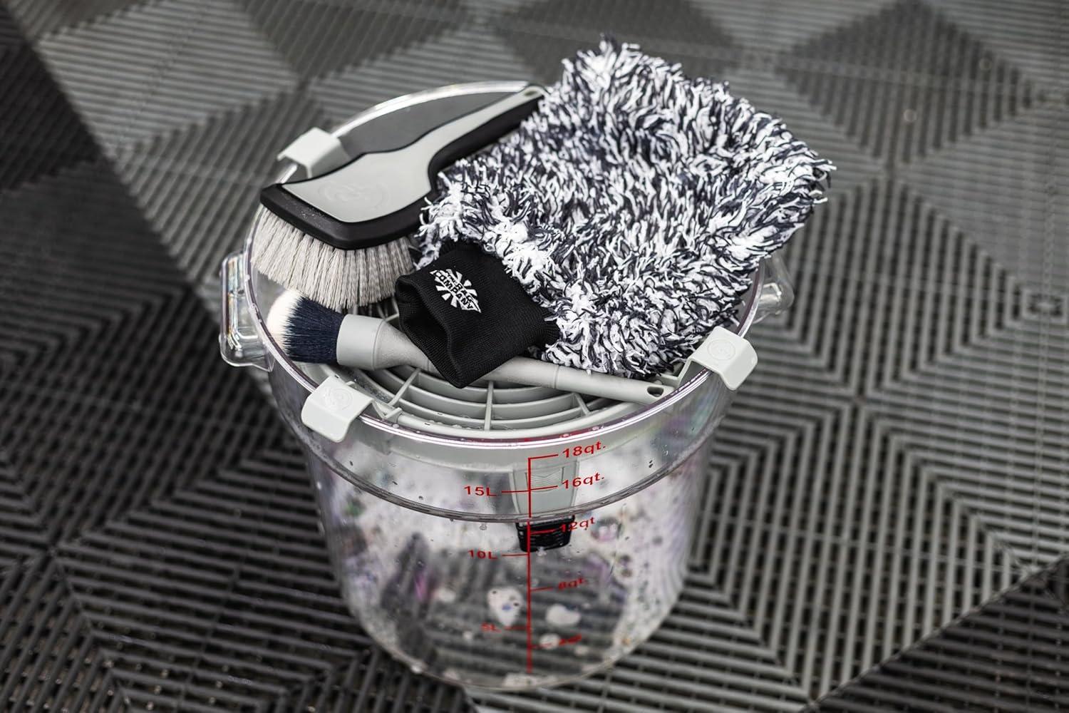 image:imageDetail Factory Clean Screen Bucket Filter Traps Dirt amp Debris in the Wash Bucket to Prevent Scratching Vehicle Paint Octane AvalancheGrey