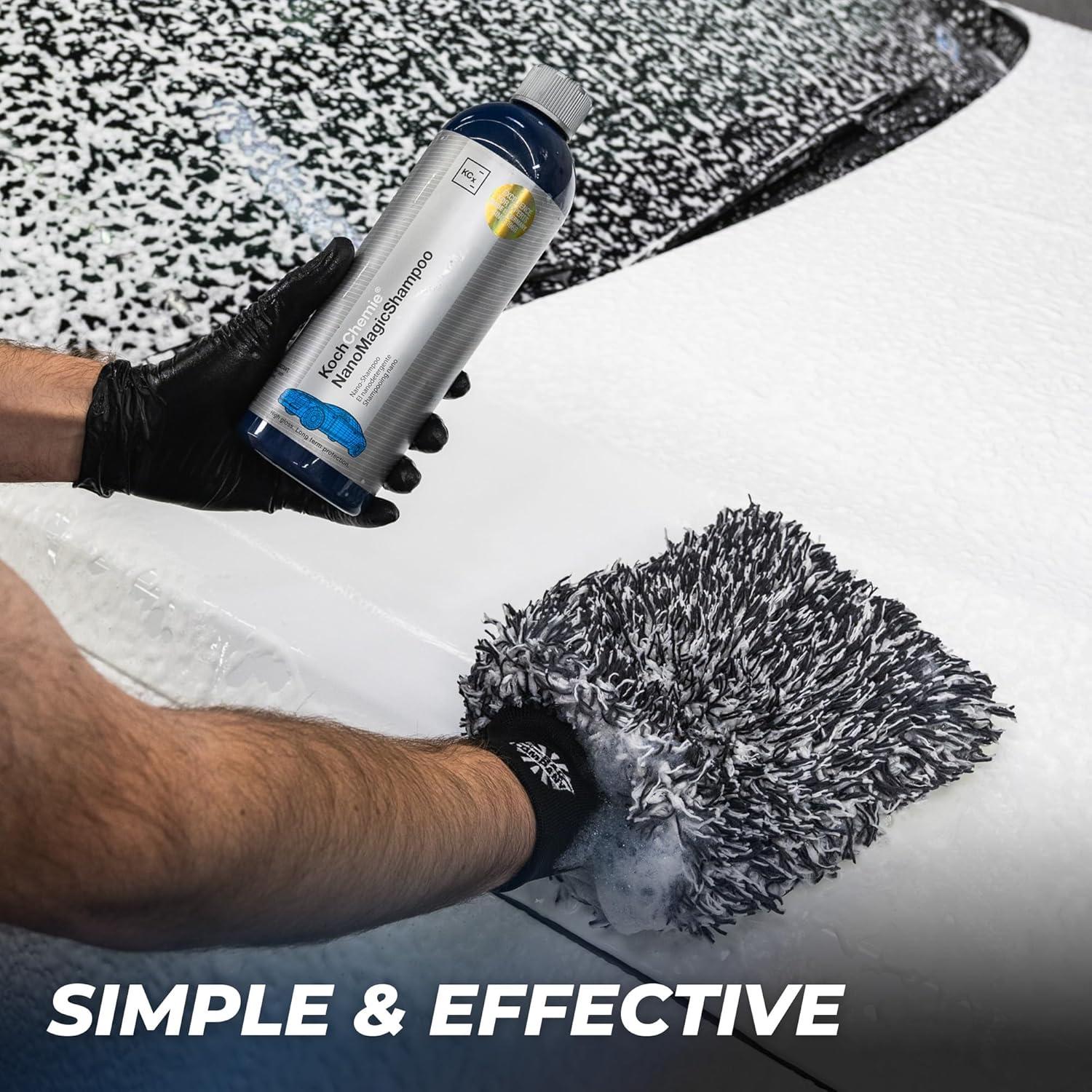 image:imageThe Rag Company 4Piece Premium Essential Car Wash Kit Includes Famous Gauntlet Drying Towel Cyclone Wash Mitt Wash Pad and Premium NanoMagic Car Shampoo