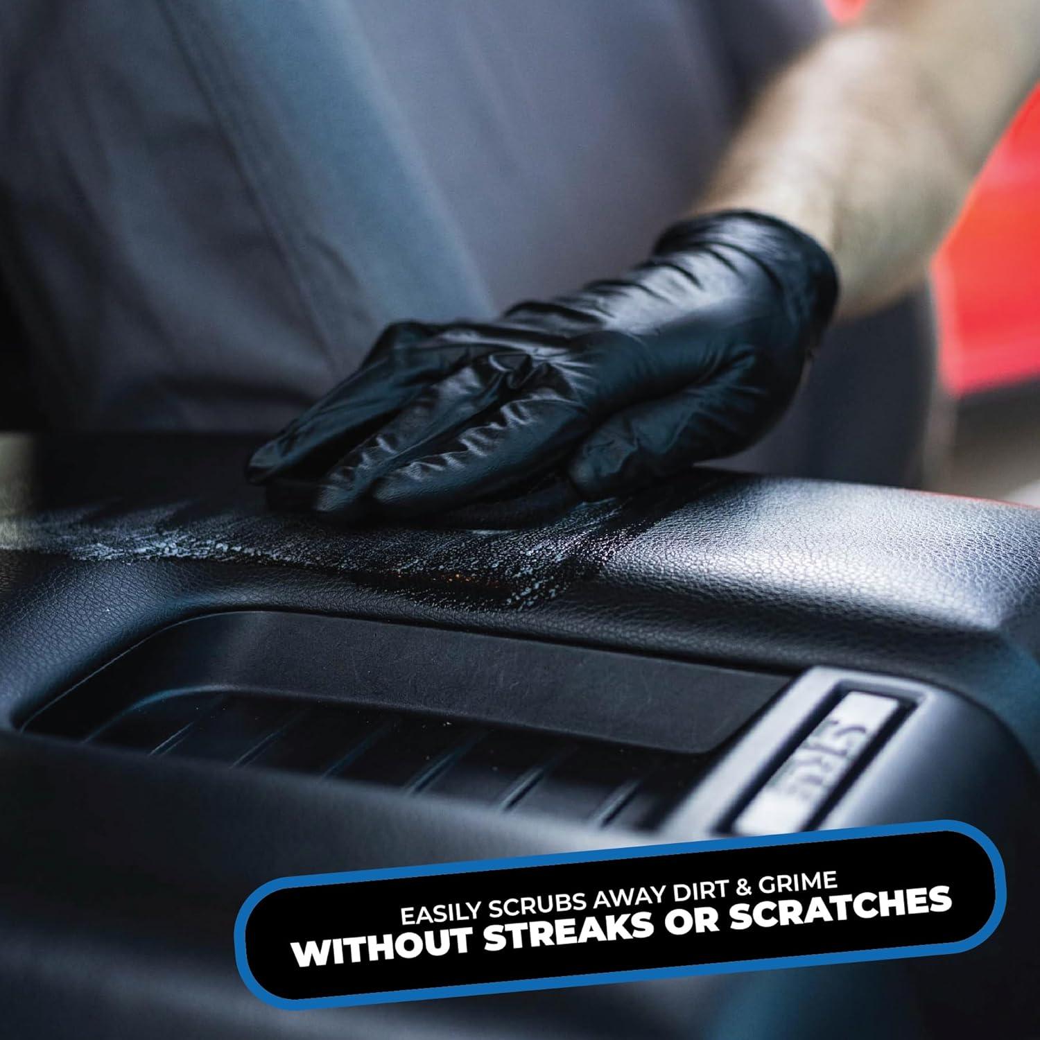 image:imageThe Rag Company Interior Scrubber Soft Microfiber Pad Safe for All Automotive Interior Surfaces Deep Cleaning with Scratchless and StreakFree Finish 4 Pk