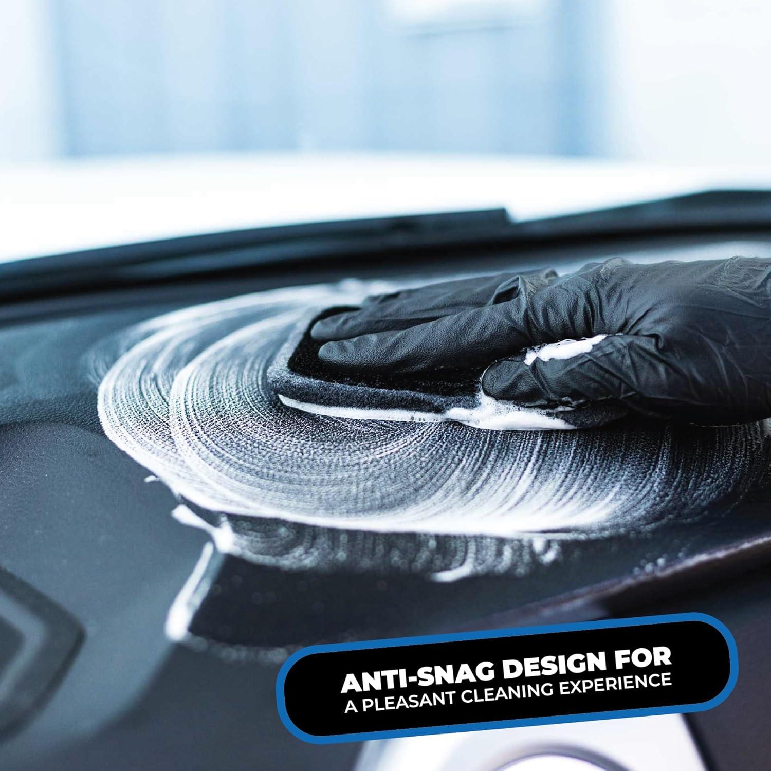 image:imageThe Rag Company Interior Scrubber Soft Microfiber Pad Safe for All Automotive Interior Surfaces Deep Cleaning with Scratchless and StreakFree Finish 4 Pk