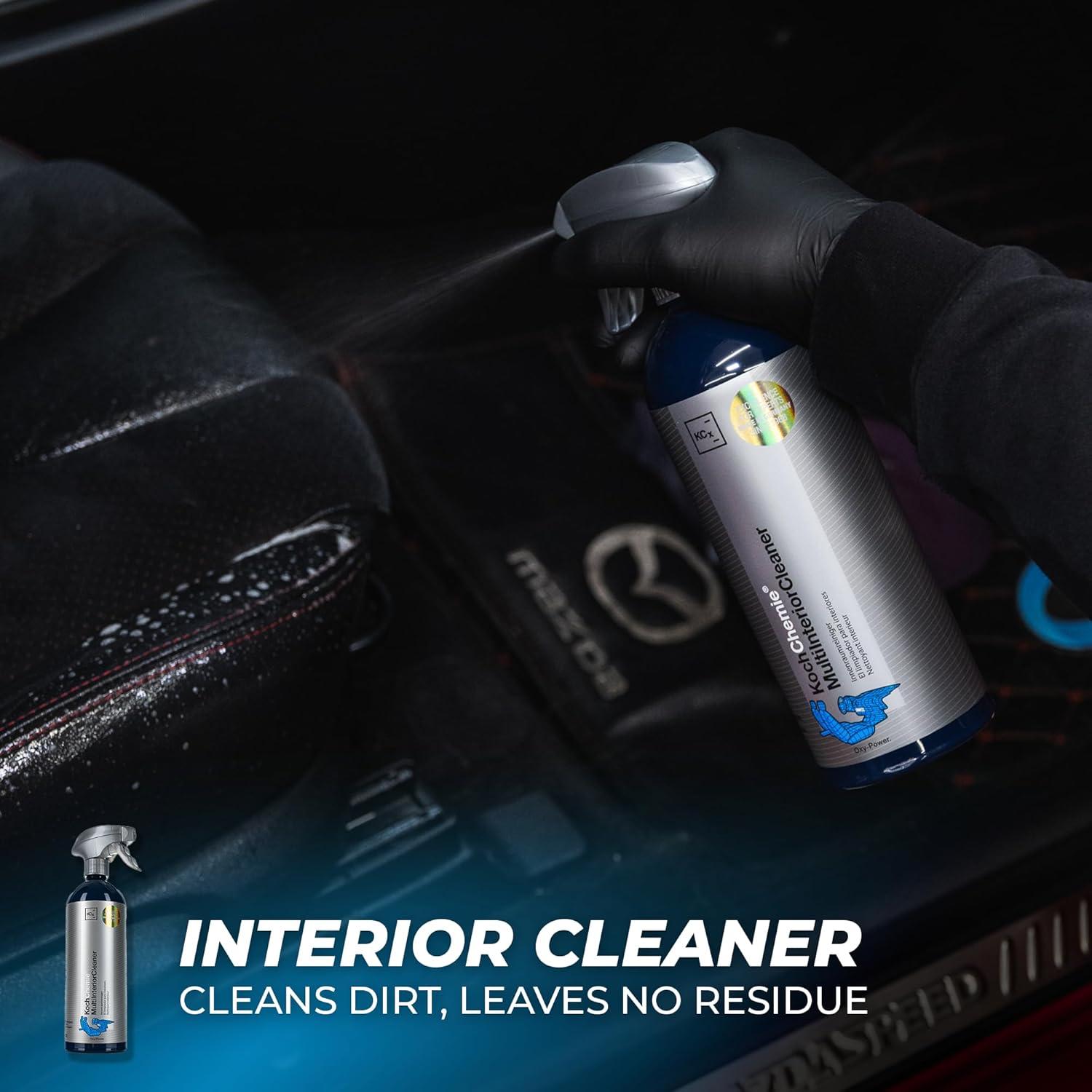image:imageThe Rag Company Premium Car Cleaning Kit Includes Car Wash Soap Car Interior Cleaner Exterior Spray Drying Towel Wash Mitt Microfiber Towels 8 Piece Kit