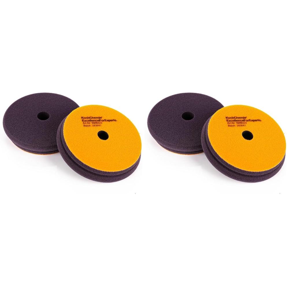 image:imageKochChemie One Cut Pad V2 Medium Abrasive Sponge for Removing Moderate Weathering amp Scratches LongLasting Compression Hardness Contours Easily 126mm x 23mm126mm Pack of 2