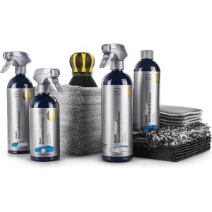 The Rag Company – Bug Scrubber & Exterior Finish Kit – Bug Remover, Nano Car Wash Soap, Quick Detailer, Automotive Glass Cleaner, Wash Mitt, Microfiber Towels & Detail Brush