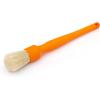 Detail Factory – Boar Hair Detailing Brush Short-Handle + Long-Handle Combo Kit – Comfortable Grip and Heavy-Duty Scrubbing – Orange
