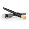 Detail Factory – Crevice Mini Detailing Brush Combo Kit – One Boar’s Hair Brush + One Ultra-Soft Synthetic Brush, Heavy Cleaning Action for Small Spaces, Black + Gray (2-Pack)(Black & Gray)