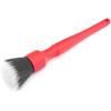 Detail Factory – Synthetic Detailing Brush Set – Long & Short Brush – Ultra-Soft Interior Car Cleaning Brushes for, Screens, Emblems, & Tight Spaces – Black(Red)