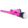 Detail Factory – Synthetic Detailing Brush Set – Long & Short Brush – Ultra-Soft Interior Car Cleaning Brushes for, Screens, Emblems, & Tight Spaces – Black(Pink)