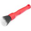 Detail Factory – Synthetic Detailing Brush Set – Long & Short Brush – Ultra-Soft Interior Car Cleaning Brushes for, Screens, Emblems, & Tight Spaces – Black(Red)