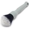 Detail Factory – Synthetic Detailing Brush Set – Long & Short Brush – Ultra-Soft Interior Car Cleaning Brushes for, Screens, Emblems, & Tight Spaces – Black(Gray)