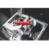 Detail Factory – Synthetic Detailing Brush Set – Long & Short Brush – Ultra-Soft Interior Car Cleaning Brushes for, Screens, Emblems, & Tight Spaces – Black(Red)